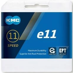 KMC - E11 EPT - Chaîne Compatible 11 Vitesses - 136 Maillons